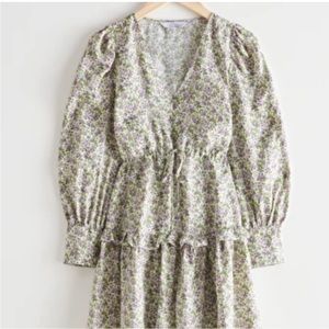 & Other Stories Floral Mini Dress